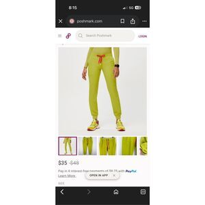 Figs The FIONx™ Muoy Jogger Limeade Scrub shirt and Pants